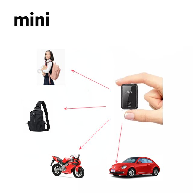 Mini GPS tracker GF09GF09 New Small Size Low-cost Long Battery GPS Tracking Device for Car Pet Bag Item Tracking
